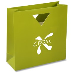 View a larger, more detailed picture of the Triangle Handle Gift Bag - Solid