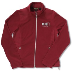 View a larger, more detailed picture of the Recycled Polyester Fleece Full-Zip Jacket - Ladies 