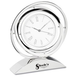 View a larger, more detailed picture of the Chrome Spinner Clock