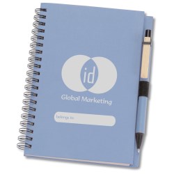 View a larger, more detailed picture of the ID Recycled Notebook w Pen