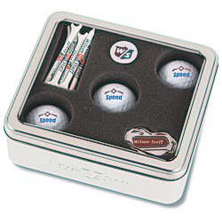 View a larger, more detailed picture of the Wilson 3-Ball Display Gift Set