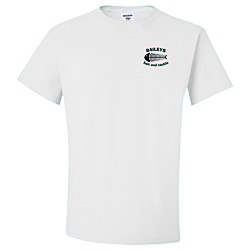 View a larger, more detailed picture of the Jerzees Cotton T-Shirt - White