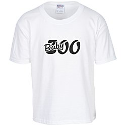 View a larger, more detailed picture of the Jerzees Cotton T-Shirt - Youth - White