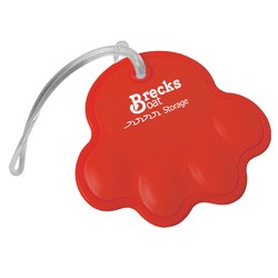 View a larger, more detailed picture of the Paw Luggage Tag - Opaque
