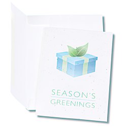 View a larger, more detailed picture of the Seeded Holiday Card - Season s Greenings Package