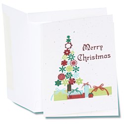 View a larger, more detailed picture of the Seeded Holiday Card - Merry Christmas