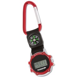 View a larger, more detailed picture of the Carabiner Stopwatch with Compass