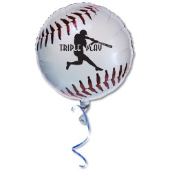 View a larger, more detailed picture of the Mylar Balloon - 18 - Baseball