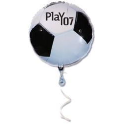 View a larger, more detailed picture of the Mylar Balloon - 18 - Soccer Ball