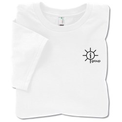 View a larger, more detailed picture of the Anvil Organic 4 5 oz Ringspun T-Shirt - Men s - Whites