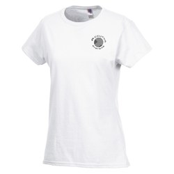 View a larger, more detailed picture of the Gildan SoftStyle T-Shirt - Ladies - Screen - White