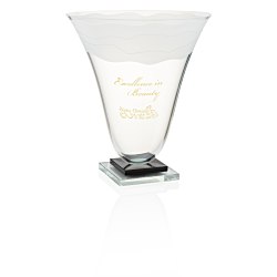 View a larger, more detailed picture of the Lunar Tides Starfire Glass Vase