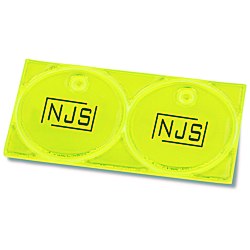 View a larger, more detailed picture of the Reflective Lace Tag - Round