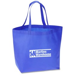 View a larger, more detailed picture of the Bottom Gusset Polypropylene Shopper - 13 x 19-1 2 