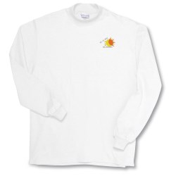 View a larger, more detailed picture of the Anvil Deluxe Mock Turtleneck - White