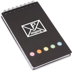 View a larger, more detailed picture of the Spiral Pocket Flag Buddy Jotter - Opaque