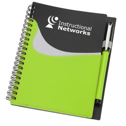 View a larger, more detailed picture of the New Wave Black Pocket Notebook w Gel Pen