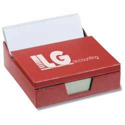 View a larger, more detailed picture of the Recycled Business Card Holder Notepad Center