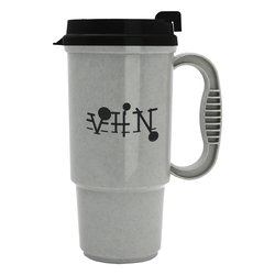 View a larger, more detailed picture of the Insulated Auto Mug - 16 oz - Opaque - Black Lid