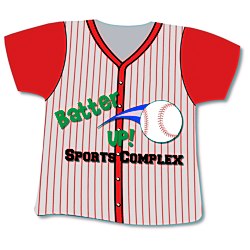 View a larger, more detailed picture of the Shirt Mouse Pad - Baseball