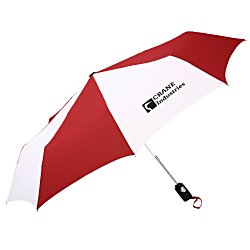 View a larger, more detailed picture of the totes Auto Open Close Umbrella - Two-Tone