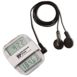 View a larger, more detailed picture of the Clock Rocker Radio Pedometer