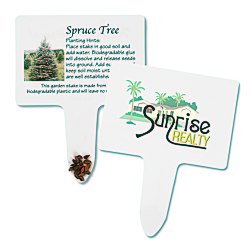 View a larger, more detailed picture of the Compostable Seed Stakes - Spruce Tree