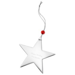 View a larger, more detailed picture of the Silver Ornament - Star