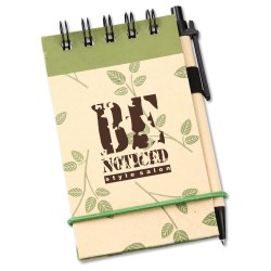 View a larger, more detailed picture of the V Natural Geo Jotter w Pen - Leaves