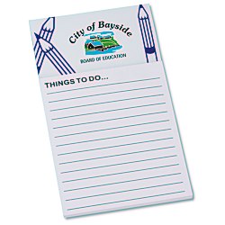 View a larger, more detailed picture of the Bic Business Card Magnet with Note Pad - Pencils