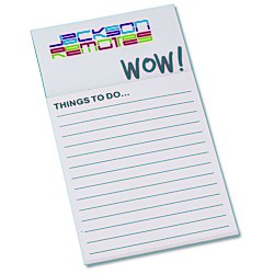 View a larger, more detailed picture of the Bic Business Card Magnet with Note Pad - Wow