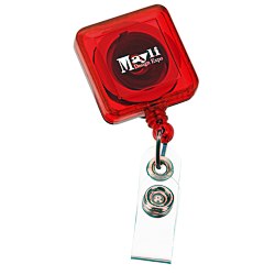 View a larger, more detailed picture of the Economy Retractable Badge Holder - SQ - Translucent