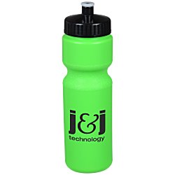 View a larger, more detailed picture of the Sport Bottle w Push Pull Cap - 28 oz -Translucent