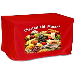 View a larger, more detailed picture of the Economy Closed-Back Fitted Table Cover - 4 - Full Color