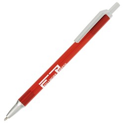 View a larger, more detailed picture of the Value Click Pen - Translucent - Silver