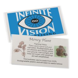 View a larger, more detailed picture of the Compostable Business Card w Seeds - Money Plant