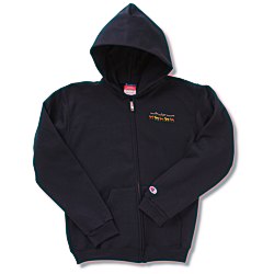 View a larger, more detailed picture of the Champion Full-Zip Hoodie - Youth - Embroidered