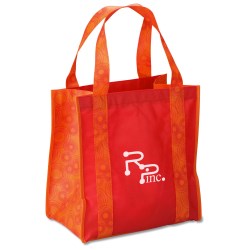 View a larger, more detailed picture of the Grande Printed Shopping Tote - 14 x 12-1 2 - Circles