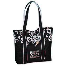 View a larger, more detailed picture of the West Hampton Tote - Hibiscus