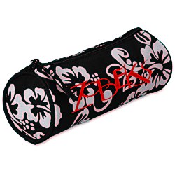 View a larger, more detailed picture of the Barrel Vanity Case - Hibiscus
