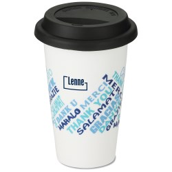 View a larger, more detailed picture of the Terra Coffee Cup - 11 oz - Thanks
