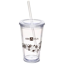 View a larger, more detailed picture of the Spirit Tumbler - 16 oz - Paisley Flower