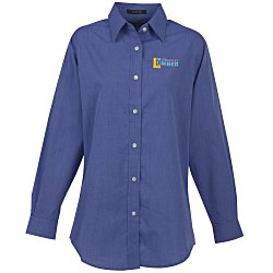 View a larger, more detailed picture of the Ultra Club Wrinkle Free End-on-End Shirt - Ladies 