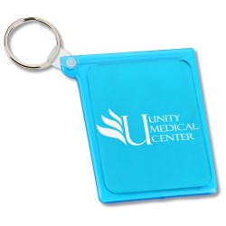View a larger, more detailed picture of the Quik-Vu Mirror w Key Ring - Translucent
