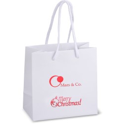 View a larger, more detailed picture of the Holiday Matte Eurotote - 6-1 2 x 6-1 2 - Merry Christmas