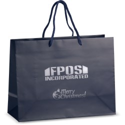View a larger, more detailed picture of the Holiday Matte Eurotote - 10 x 13 - Merry Christmas