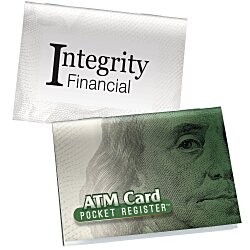 View a larger, more detailed picture of the ATM Debit Card Pocket Register - Money