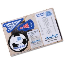 View a larger, more detailed picture of the Repositionable Sticker Spirit Card - Soccer