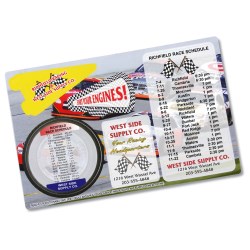 View a larger, more detailed picture of the Repositionable Sticker Spirit Card - Nascar