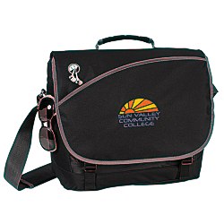 View a larger, more detailed picture of the Freestyle Laptop Messenger Bag - Embroidered